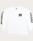 Fernwood Coffee Long Sleeve Shirt - White