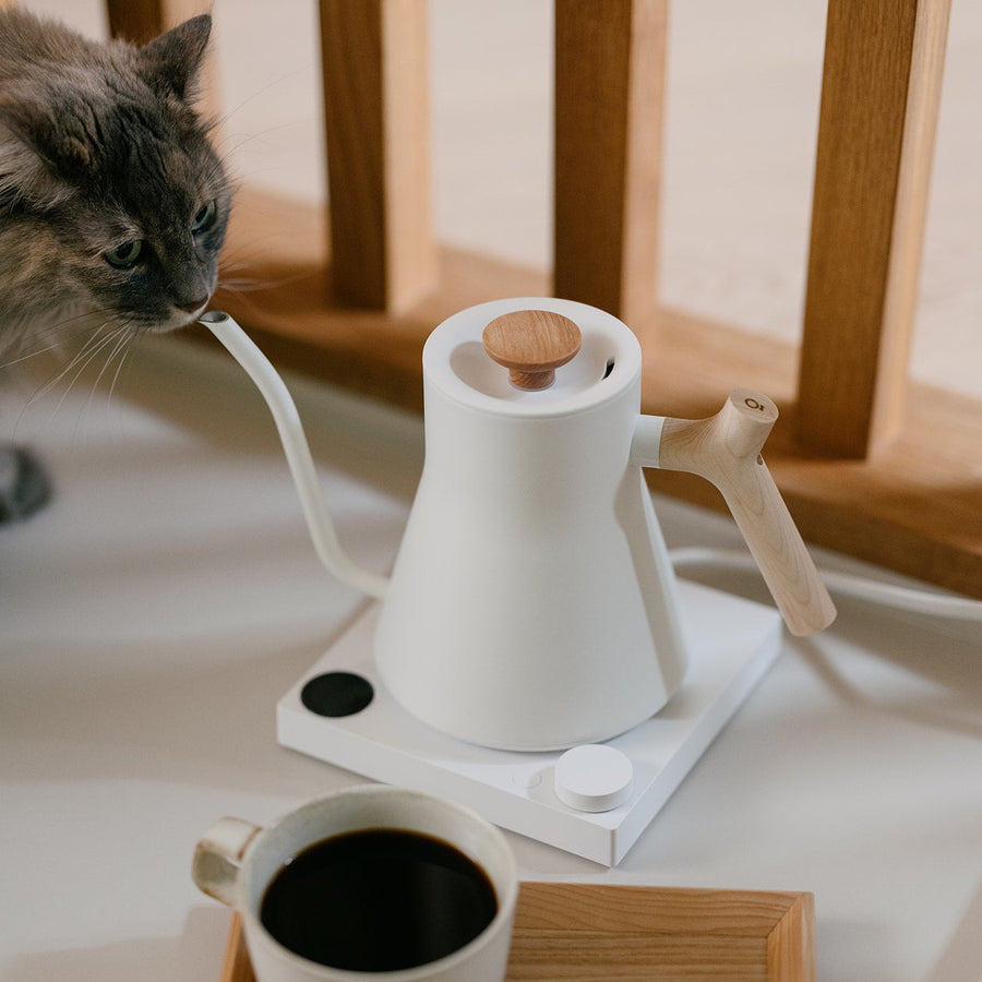 FELLOW Stagg EKG Pro Electric Pour Over Kettle - Matte White and Maple
