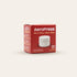 Aeropress paper micro-filters packaging on a beige background