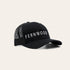 Black cap with 'FERNWOOD' text on a beige background