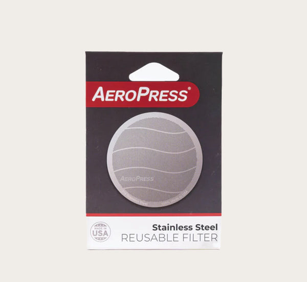 Reusable aeropress filter top