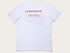 White t-shirt with Fernwood company name and logo in red.